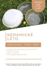 Keramické léto - Sada misek: 2.část 8.8. - misky